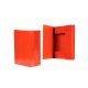 Scatola prespan 3 bottoni dorso 6 rosso