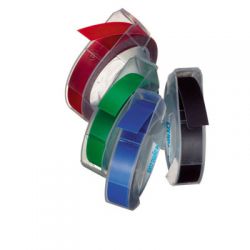 Nastro etichett.manuale 6x3 nero