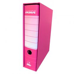 Registratore INSIDE6 protocollo dorso cm 8 fucsia