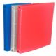 Cartella In Linea traslucida 4 anelli diam.30 blu