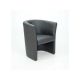 Poltroncina Monia in eco-pelle nero
