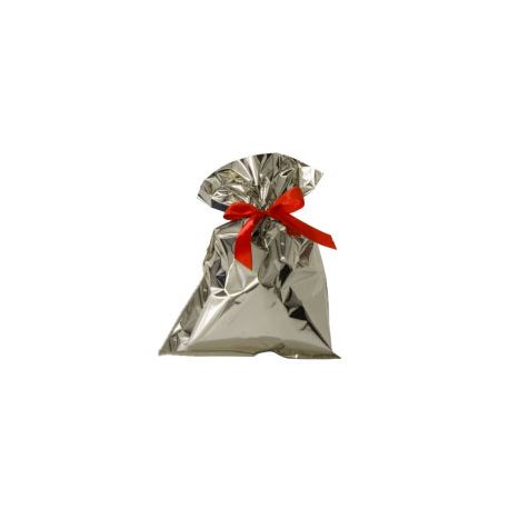 Buste regalo pl. 25x40cm cf.50pz argento met.