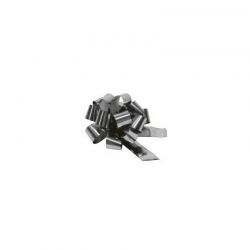 Coccarde Strip Metal diam.12cm cf.30pz argento