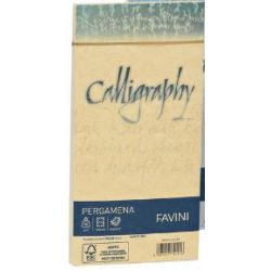 Buste Favini Pergamena 11x22/90 cf.25pz nocciola