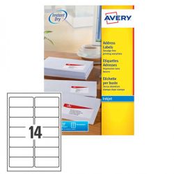 Etichette Avery J8163 99,1X38,1 14et./25fg