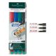 Multimark permanente con gomma F/C mm 1 cf.4 ass.