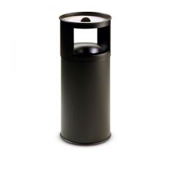 Gettacarte posacenere con sabbia diam.31x80cm nero
