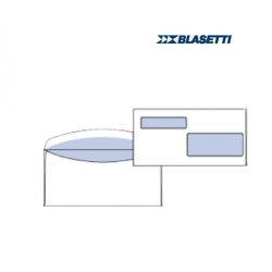 Buste bianche11,5x22,7/90gr 2 finestre cf.500pz