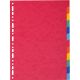 Separatore A4 cartoncino 12tacche color MAXI 23x30,5