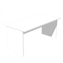 Scrivania FREE 160x80cm f.melam. bianco