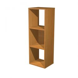 Libreria SQUARE 3cas. 36x29x104h noce chiaro