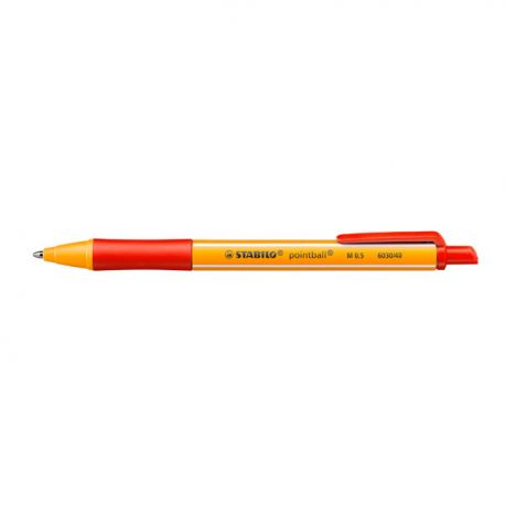 Penna a sfera Pointball Stabilo rosso ric.