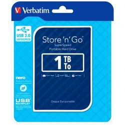 Hard disk esterno 1TB USB3 2,5" Verbatim blu