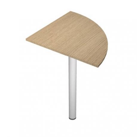 ANGOLO 90 ROVERE+SUPP. METALLO GRIGIO ALL.ROVERE