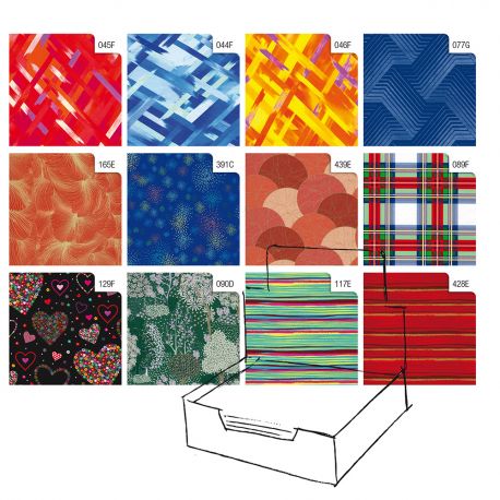 CARTA REGALO RASO COLOR CM.70X100 CF.100