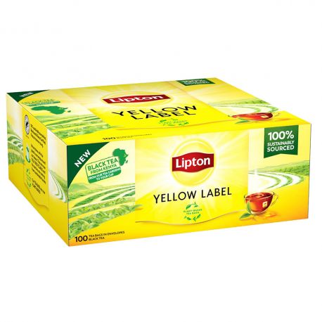 TE NERO YELLOW LABEL LIPTON 100 FILTRI