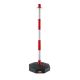 Colonnina pl. bianco/rosso con base h.85cm