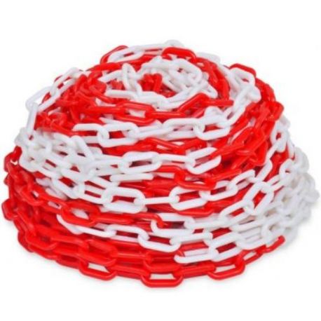 Catena in ppl nero/rosso per colonnnina 1 METRO