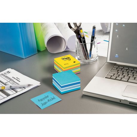 Post-it 3M Cubo 2028 SS Super Sticky assort.