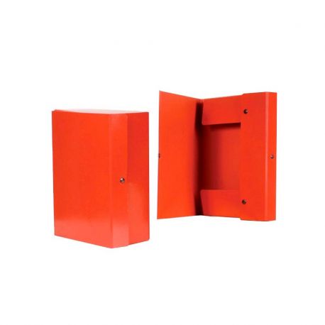 Scatola prespan 3 bottoni dorso 8 rosso