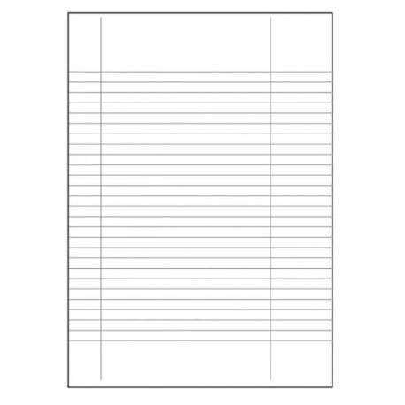 Carta Uso Bollo A4 80gr 500fg righe c/margine