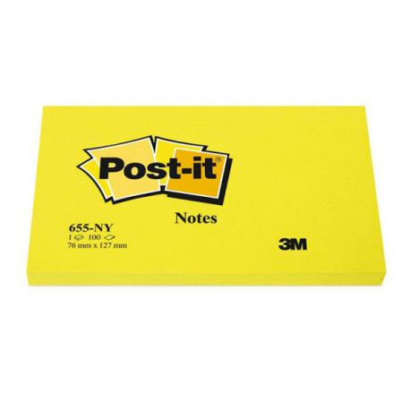 Post-it 3M 655 Neon 76x127 giallo limone