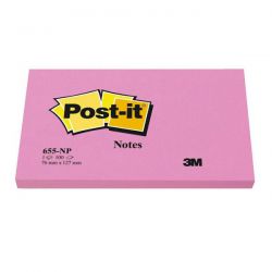 Post-it 3M 655 Neon 76x127 rosa fenicottero