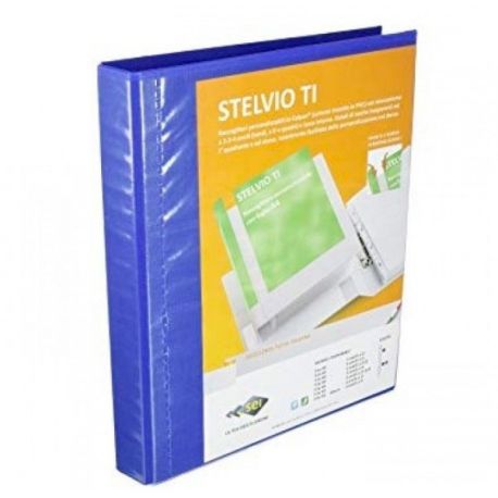 Cartella Stelvio TI diam.40 A4 4 anelli blu