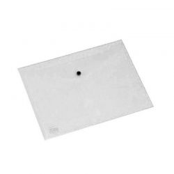 Busta in plastica Pull con bottone Acco trasparente