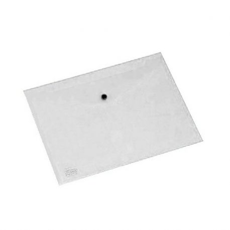 Busta in plastica Pull con bottone Acco trasparente