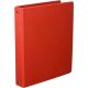 Cartella plastica 15x21 diam.25 4 anelli rosso