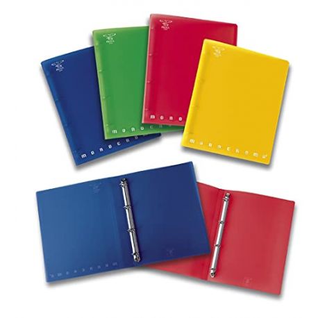 Cartella Monocromo 4 anelli A4 Maxi