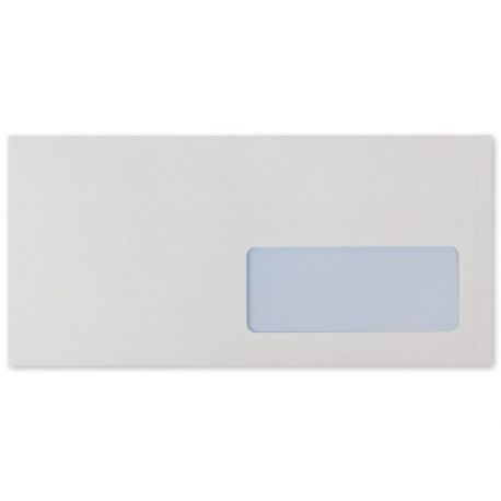 Buste bianche 11X23/90gr finestra a destra taglio dritto cf 500pz