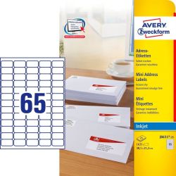 Etichette Avery J8651 38,1X21,1 65et./25fg