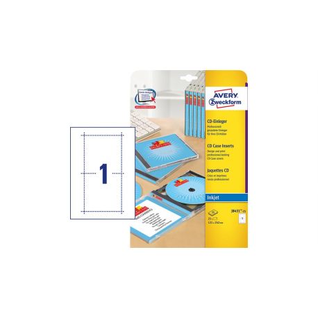 Copertine Avery J8431 CD 121x242 1et./25fg