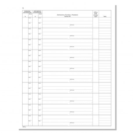 Registro protocollo esportatori 21x31 46p DU1363