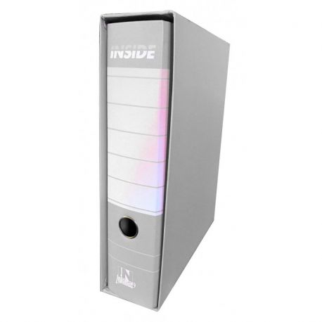 Registratore INSIDE6 protocollo dorso cm 8 grigio