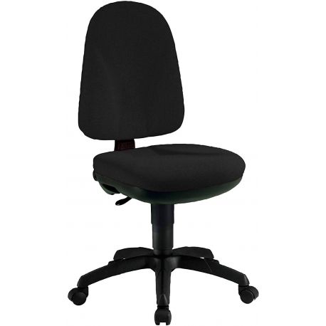 Sedia ergonomica Team nera schienale alto
