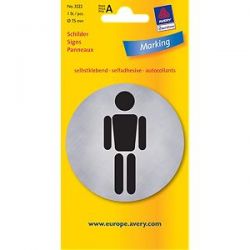 Adesivo WC UOMO Avery diam.75mm 3222