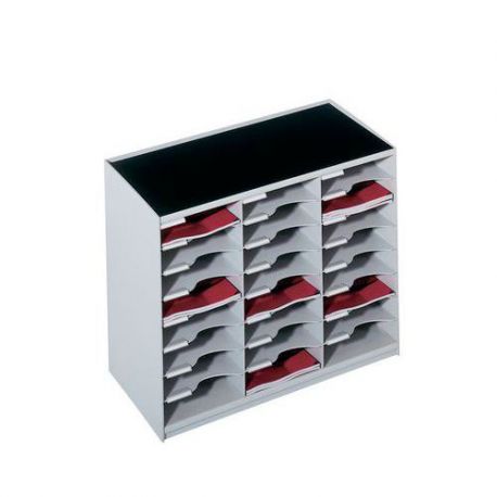 Casellario 24 scomparti grigio