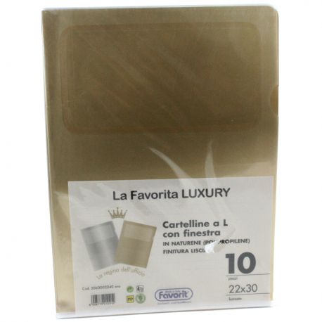 Cf.10 cartelle Luxury 22x30 c/fin. oro