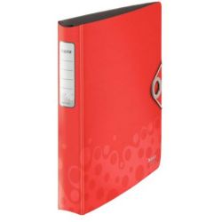 Cartella Leitz Bebop 4 anelli diam.25 rossa
