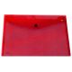 Busta in plastica con bottone Pull In Linea rossa