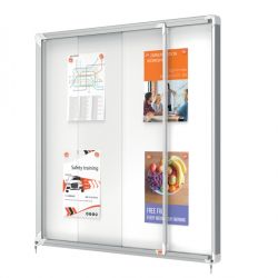 Bacheca 100X97H 12xA4 magnetica per interni ante scorrevoli