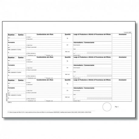 Registro car/sc.rifiuti mod.A detent.100fg DU165820000
