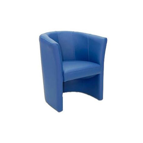 Poltroncina Monia in eco-pelle blu