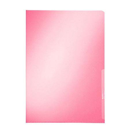 Cartelline PVC "L" 22x30 cf.25pz rosse 55433