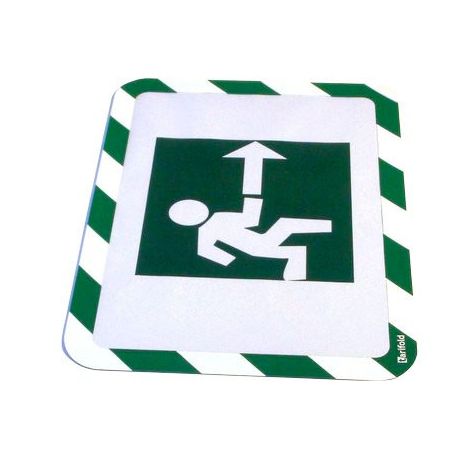 Cf.2 cornici da muro mod.Magneto bianco/verde