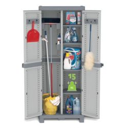 Armadio ppl Terry 2 ante 4 ripiani + divisorio 70x44x182cm