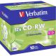 CD-RW Verbatim 700MB 80min Jewel Case